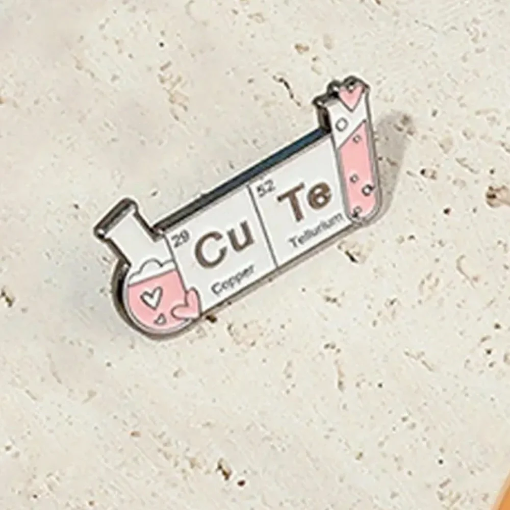 3/$25 “CuTe” Chemistry Geek Pin, Periodic Table, Table of Elements